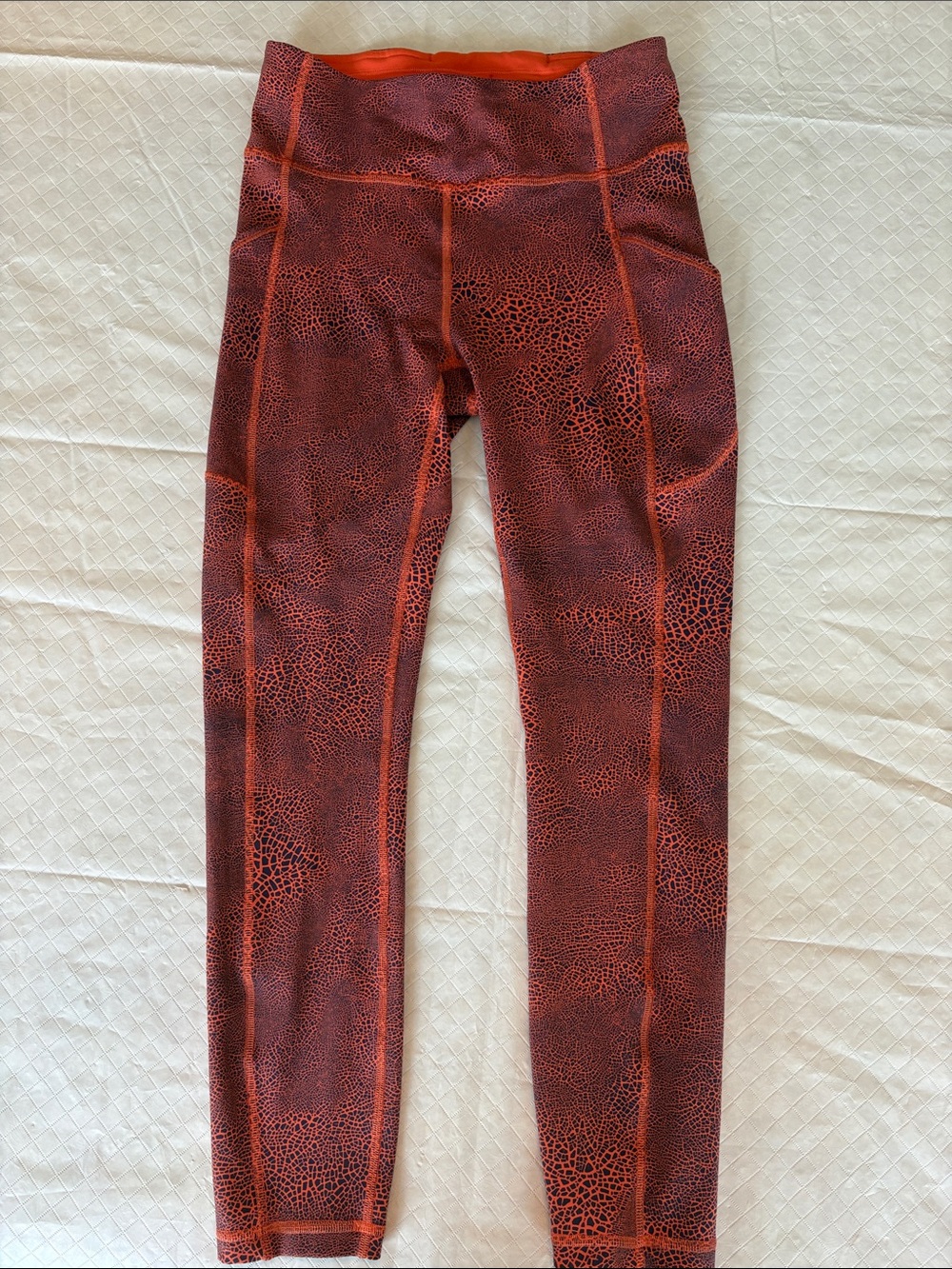 lululemon athletica Invigorate  Orange/ Purple  Patterned High-Rise Leggings